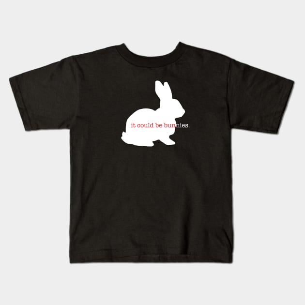 It could be bunnies. Kids T-Shirt by lyndsayruelle